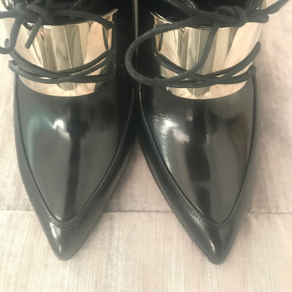 NWT Jason Wu Black Leather Ankle Boots SZ 38.5 - Picture 3 of 6